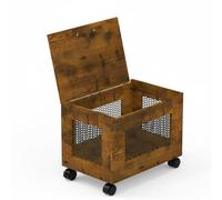 harayaa Armoire Classement Chariot Meuble Caisson Organisateur Panneaux Bois et roulettes Pivotantes Verrouillables Dossiers Suspendus Lettres et Légales Glisse sous Bureau Adaptée au Bureau