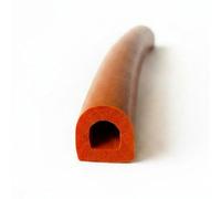 harayaa Bande d'Étanchéité Silicone Haute Température Mousse Absorption Chocs Anti-poussière Adaptée Panneaux Équipements, Joint D Étanchéité En Silicone Semi-circulaire KX-04 7 7mm