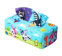 harayaa Boîte à Mouchoirs en Peluche pour Enfants, Foulards, Mouchoirs Froissés, Mouchoirs Doux, Jouet de Motricité Fine, Mes, Animaux de Dessin animé