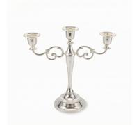 harayaa Bougeoir en Bronze Porte-Bougie Candélabre Chandelier Centre de Table Métal Poli Courbes Gracieuses Finition Électroplaquée Style Européen Adapté aux, Noir