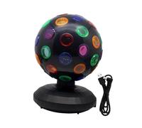 harayaa Boule Disco Lumineuse LED RGB, Lampe de Scène Portable USB Plug And Play, éclairage Rotatif et Coloré, Idéale pour Mariages, Danses et à Domicile, Noir
