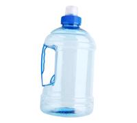 harayaa Bouteille Portable Gourde Sport Réutilisable Seau Eau Pet Ergonomique et Anti-Fuite avec Poignée Adaptée Aux Enfants Adultes Entraînement, Bleu 1L