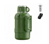 harayaa Bteille Isotherme à Infusion able Infuseur à Thé Grande Capacité Bteille Isolante pr Déplacement, Vert Armée, 3000ML