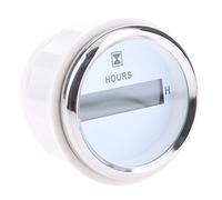 harayaa Compteur D'Heures Compteur Numérique Afficheur D'Heures Instrument de Mesure Électronique Étanche en Acier Inoxydable 316 Fonction Imperméable Adapté, Blanc