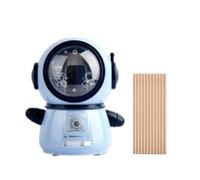 harayaa Électrique Astronaute Automatique Épaisseur de Taille Réglable Entrée Devant Fenêtre Clair Deux Modes d'Alimentation Compact80x100x110mm Adapté au, Bleu Clair, style to 1