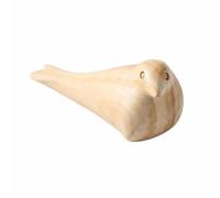 harayaa Figurine Oiseau Sculpture Oiseau Statuette Oiseau Décoration Oiseau en Bois Massif au Toucher Doux et Aspect Épuré pour Commode Console et, Petit Oiseau en Bois Clair