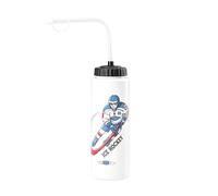 harayaa Gour avec Paille Réutilisable, Color to 1, 1L | Embout Long Pratique, Cylindrique, pour Entraînement, Cyclisme