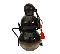 harayaa Gourde Vélo Bouteille pour Randonnée Gourde Cycliste Grande Boisson Étanche Matériau Réutilisable avec Corde Adaptée Au Fitness Adult, Noir
