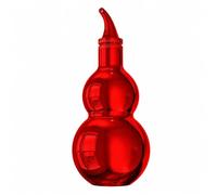harayaa Isotherme Inox Bouteille Gourde Flasque Récipient à Antifuite avec Bouchon à Vis et Corde de Transport Adapté au Bureau Randonnées Camping Cadeaux, Rouge
