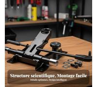 harayaa Mécanisme de Chaise Pivotante Swivel Base Plateau de Siège Base Rotative Support Dossier Inclinable Pièce de Rechange avec Levier Intégré Installation, C 2,0MM