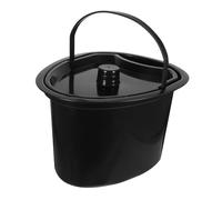 harayaa Pot de Chambre Portable avec Poignée Ergonomique, Pot d'Urinoir PP avec Seau de Couvercle, Toilette pour Personnes Âgées/Enfants, Femmes Enceintes et Adultes