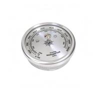 harayaa Station Météo Domestique Baromètre Thermomètre Hygromètre Analogique à Cadran Rond avec Aiguille Trois Voies et Symboles Météo Lecture en Mmhg et Hpa, 70MM Silver
