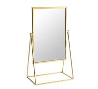 Harbour Housewares Coiffeuse Miroir - autoportant Miroir cosmétique Maquillage Plateau de Table - 22cm - Or