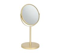 Harbour Housewares Miroir sur Pied - 2X Grossissant - 18.5cm x 34.5cm - 1x Or Salle de Bain Coiffeuse Se Maquiller Vanité Rasage Miroirs