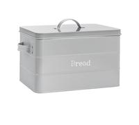 Harbour Housewares Pain industriel Bin - Vintage Style de cuisine en acier avec couvercle de stockage Caddy - Gris