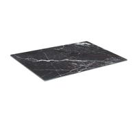 Harbour Housewares Planche à Découper en Verre 30 x 20 cm Marbre Noir