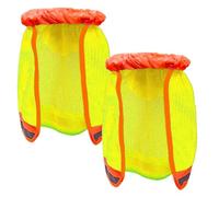 Hard Hat Visor Sun Shade - 2 Pcs, Full Brim Neck Cover, Breathable Helmet Accessory with Reflective Strip and Adjustable Protection for Gardening Cycling Construction Site Outdoor Use