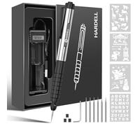 HARDELL Stylo de gravure électrique pour artistes et bricoleurs, grave plus de 60 surfaces, micro-machine de gravure sans fil pour bijoux, verre, bois, pierre, métal