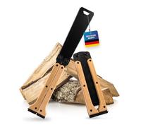HARDTWERK Scie japonaise Kongo - Deux côtés de coupe et lame en acier SK5 - Idéale comme scie pour les travaux précis du bois et les utilisations en extérieur - La scie à élaguer est pliable, idéale