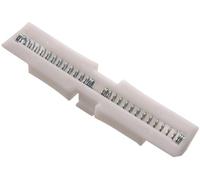 Hardware Essentials 851651 Guide de porte coulissante 2 volets Blanc