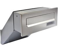 HardwareStore Boîte aux lettres encastrable en acier inoxydable V2A Argenté