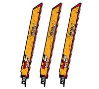 Hardwin Lames pour scies sabre 225mm 8TPI Carbure Métal épais 3PCS