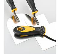 HARDY Truelle de Nivellement Arrondie 1pc Série * 28 *Pour Enduits Plâtre Colle Outils Manche Plastique Bi-matière Construction Rénovation Spatule Pour Application de Plâtre Taille 8x10 cm