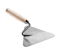 HARDY Truelle Triangulaire Pour Maçonnerie Plâtrage Lissage Plâtre Colle Outils Manche Bois Construction Rénovation Travaux de Rénovation Spatule Pour Application de Plâtre Taille 18 cm