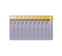 HARDY WORKING TOOLS 100 Pièces Couteaux Lames De Coupe, Lames D’abattage Largeur 18mm, 10 Pièces Lames De Couteau Dans 1 Emballage, Lames De Rechange, A0550-201 018, Argent