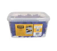 Hardy Working Tools : 400 clips en plastique de 1 mm pour systèmes de mise à niveau de carrelage mural et sol, languettes de pose