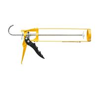 HARDY WORKING TOOLS Pistolet silicone, pistolet mastic en silicone avec poignée ergonomique, pistolet à cartouche 300ml, pistolet mastic avec broche de nettoyage, Série 15, A2050-150400 Jaune