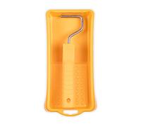 HARDY WORKING TOOLS Rouleau Moltoextra 5,5 cm diam. 35 mm avec poignée, bac à peinture et film protecteur, jaune