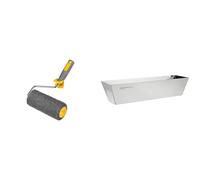 HARDY WORKING TOOLS Rouleau pour mastic 25 cm avec manche - Rouleau pour mastic Rouleau & Amazon Basics Bac à enduit en acier inoxydable 35.56 cm de long