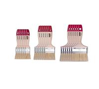 HARDY WORKING TOOLS Set de pinceaux Plats 18 pièces, 6 pièces - 25, 50, 75 mm de Largeur, Pinceaux Peintres Set avec Manche en Bois, Pinceaux Vernis Série *36*, 18PCS, pinceaux A0285-030500