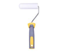 HARDY WORKING TOOLS Set peintre, rouleau et rouleau de peinture en mousse, Hauteur des poils 7mm, Longueur 11cm, Diamètre 35mm, blanc-jaune-gris, A0180-116000