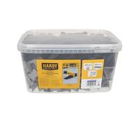 Hardy Working Tools - Système de nivellement pour carrelage 400 pièces, 1,5 mm - Kit de pose comprenant 100 cales et 300 clips