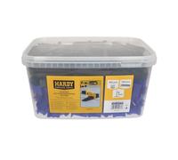 Hardy Working Tools - Système de nivellement pour carrelage 400 pièces, 1 mm - Kit de pose comprenant 100 cales et 300 clips