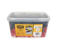 Hardy Working Tools - Système de nivellement pour carrelage 400 pièces, 2 mm - Kit de pose comprenant 100 cales et 300 clips