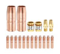 HARFINGTON Kit de pistolet de soudage MIG 18 pièces 0,089 cm buse de contact diffuseur MIG soudeur accessoire de rechange avec support de connexion pour torche de soudage M25/M250/M40