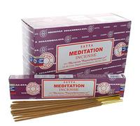Hari Deals Satya Lot de 6 paquets d'encens senteurs Agarbatti Bois de santal Lavande Champ Musc Vibes positives Namaste Nag Champa Rose Reiki (méditation)