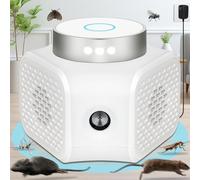 HARIKIKI Répulsif Ultrason Souris et Rats Puissant à Large Portée | Repulsif à Souris piège à taupe pour Intérieur avec Lumière LED, Ultrason Rongeur à brancher pour Cave, Grenier, Garage