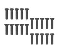 Harilla 20 Pièces Vis de Fixation Mandrin Perceuse Tige Filetage Gauche Adaptateur Mini Mandrin Métal Résistant Convient Atelier Réparation Travail Du Métal, M6x22mm