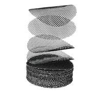 Harilla 50 Pièces Grille Drainage Ronde Tapis Filet Bas Pot de Fleurs Gasket Respirant Polyester Anti-Fuite de Accessoire pour Jardiniers, Diamètre 5cm