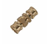 Harilla Adaptateur de Tuyau de Lavage Auto Embout Réducteur 3/8 à 1/4 Raccord Rapide pour Flexible et Connecteur de Nettoyage, Raccord Rapide 1/4" Femelle Vers 1/4" Femelle Laiton