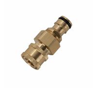 Harilla Adaptateur de Tuyau de Lavage Auto Embout Réducteur 3/8 à 1/4 Raccord Rapide pour Flexible et Connecteur de Nettoyage, Adaptateur 3/8" Grande Femelle Vers Raccord Rapide Robinet Laiton