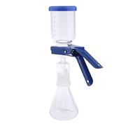 Harilla Appareil de Filtration 250ml avec Filtre à Vide Support de Filtration de Laboratoire Fiole à Vide en Verre Borosilicate Entonnoir Gradué et Pince en