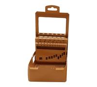 Harilla Boîte Index Foret Coffret Rangement Forets Organisateur Support Portable Marquage Échelle Fer Résistant Convient pour Bricolage Ateliers et Rangement, 1 à 13 mm