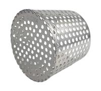 Harilla Bouchon de siphon de sol, couvercle de bonde, grille de gouttière, protection de gouttière en acier inoxydable antirouille, anti-feuilles, Tube de 125