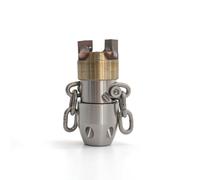 Harilla Buse de Canalisation Rotative Déboucheur Nettoyeur Embout Tête Outil Fiable en Métal pour Restaurer le Courant Dans, 1/2 Pouce, Tête En Acier Blanc 40L/Min