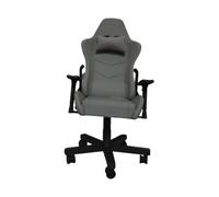 Harilla Chaise de jeu miniature à l'échelle 1:12, ornement rétro décontracté, chaise de bureau à dossier haut pour micro-salle de jeux ou micro-, Gris